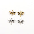 13mmx13mm Pewter Small Flying Dragonfly Wings Charm Fantasy Pendant (2pc)