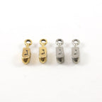 5mmx20mm Pewter Four Sided 3D Dreidel Hanukkah Toy Charm Jewish (2pc)