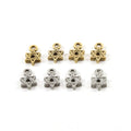 10mmx6mm Pewter Tiny Delicate Star of David Charm Religious Jewish (4pc)