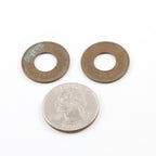 20mm Brass Patina India Coin 1945 Symbol Pendant Coin Medallion (2pc)