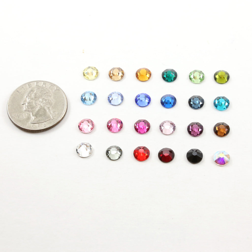 Size 30SS=6.32mm-6.5mm Swarovski Crystal Flat Back (144pc)