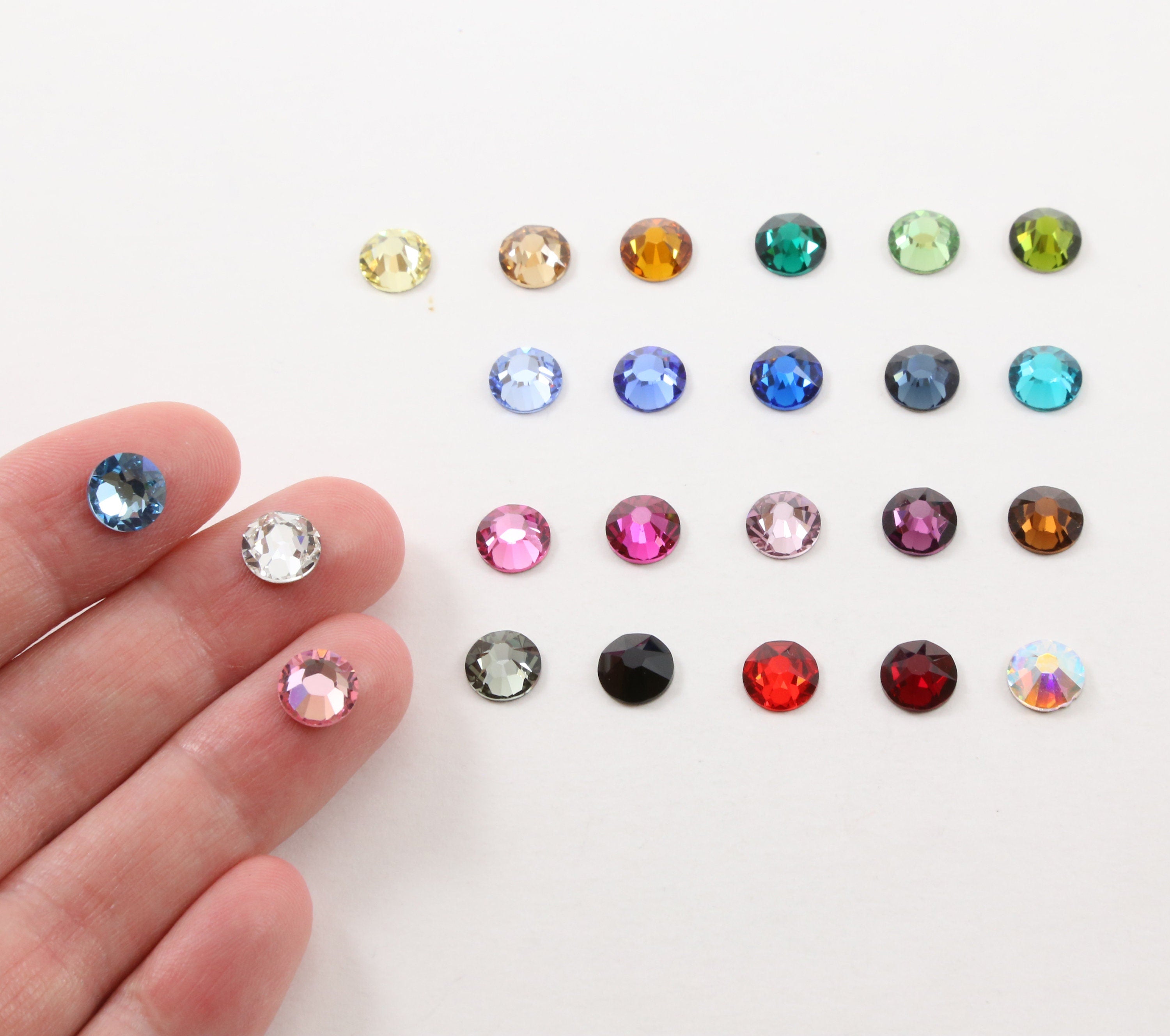 Size 34SS=7.7mm-7.27mm Swarovski Crystal Flat Back (144pc)