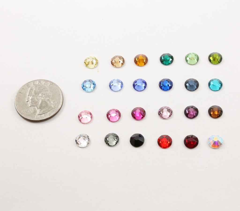 Size 34SS=7.7mm-7.27mm Swarovski Crystal Flat Back (144pc)