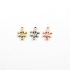7mmx8mm Sterling Silver or Vermeil Small Pirate Skull Connector Link Day