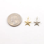 Sterling Silver or Vermeil Small Starfish Charm Ocean Inspired Nautical Sea