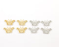 25mmx16mm Pewter Large Base MetalLightweight Flying Butterfly Filigree (4pc)