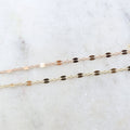 14K Gold Filled 14K GF Double Bar Link Flat Delicate – Sold by the Foot