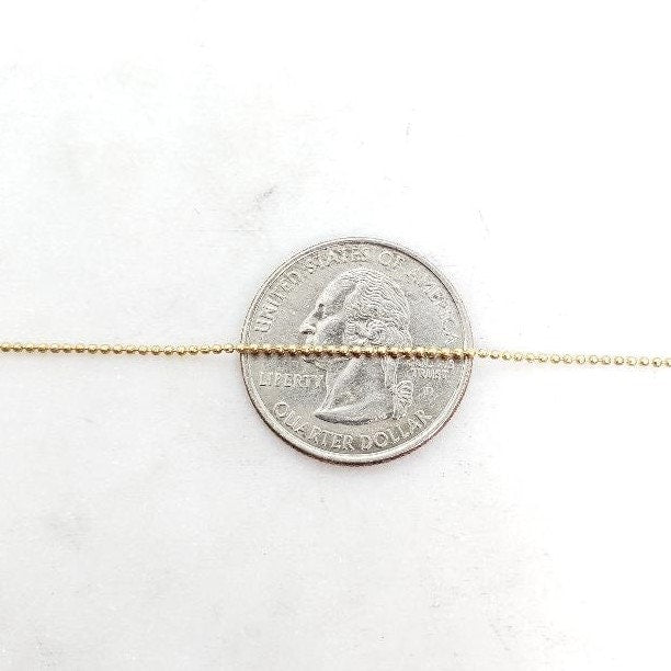 Gold Plated or Brass 3 Ft Tiny Delicate 1mm Shiny Gold – Sold by the Foot