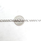 4.5mm Stainless Steel Figaro Stainless Steel Chain Jewelry – Sold by the Foot