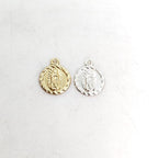10mmx8mm Sterling Silver or 14K Gold Filled Mini Thin or Our Lady