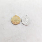 15mmx17mm Sterling Silver or 14K Gold Filled or Virgin Mother Mary Round
