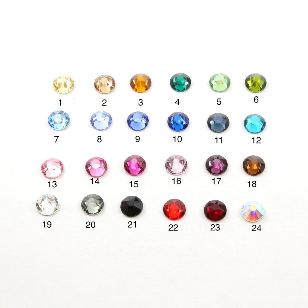 Size 34SS=7.7mm-7.27mm Swarovski Crystal Flat Back (144pc)