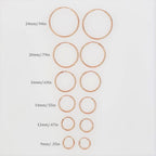 Rose Gold Filled 14K Small Endless Hoop Earrings 9mm 12mm 14mm 16mm 20mm (2pc)