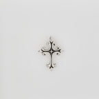 Sterling Silver Large Thick Sturdy Fleur De Lis Detailed Medieval Style