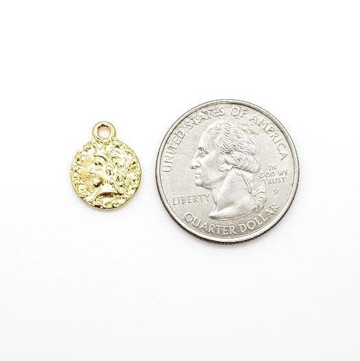Vermeil Double Sided Liberty Coin with Detailed Shield Back
