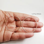 Rose Gold Filled 14K Small Endless Hoop Earrings 30mm,35mm,40mm 50mm (2pc)
