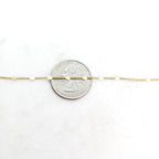 Gold Plated or Base Metal Tiny Delicate 1mm Chain Shiny – Sold by the Foot