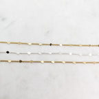 Gold Plated or Base Metal Tiny Delicate 1mm Chain Shiny – Sold by the Foot