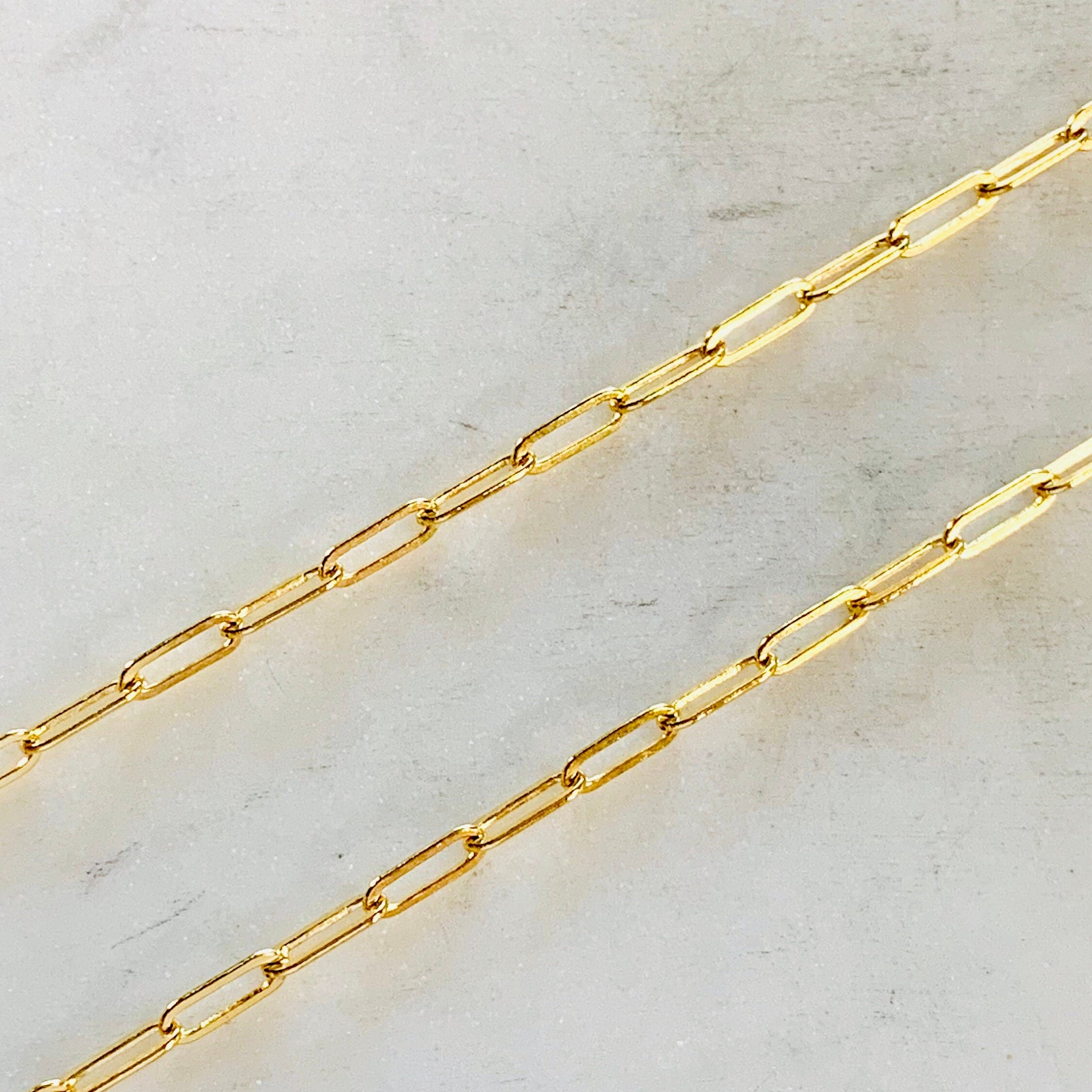 9mmx3mm Sterling Silver or 14K Gold Filled Thick Elongated – Sold by the Foot
