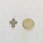 Sterling Silver or Vermeil or 4-Way Scapular Medal Cross Charm Pendant