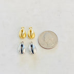 Pewter Tiger Cowrie Shell Ocean Nautical Charm Pendant