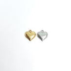 Pewter Heart Charm with Mom in Center Best Friend Charm