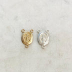 Sterling Silver or 14K Gold Filled or Virgin Mother Mary Rosary Connector