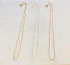 Sterling Silver or Gold Filled Ready to Wear Finished Flat Cable Chain