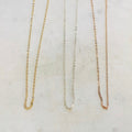 Sterling Silver or Gold Filled Ready to Wear Finished Flat Cable Chain