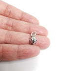 Sterling Silver Detailed LadyBug Charm Nature Spring Inspirational