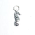 Sterling Silver Seahorse Double Sided Ocean Inspired Charm – Antique Silver
