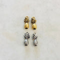 Pewter Metal 3D Tropical Pineapple Charm Hawaii Vacation Fruit (2pc)
