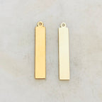 Sterling Silver or 14K Gold Filled Long Rectangle Bar 5mm x 32mm 24 Gauge