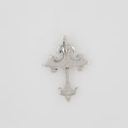 Sterling Silver Large Thick Sturdy Fleur De Lis Detailed Medieval Style