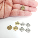 Pewter Design Chinese Symbols Inscribed on Both Sides Chinese (4pc)