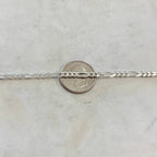4.25mm Sterling Silver Diamond Cut Thick Figaro Curb Chain – Sold by the Foot