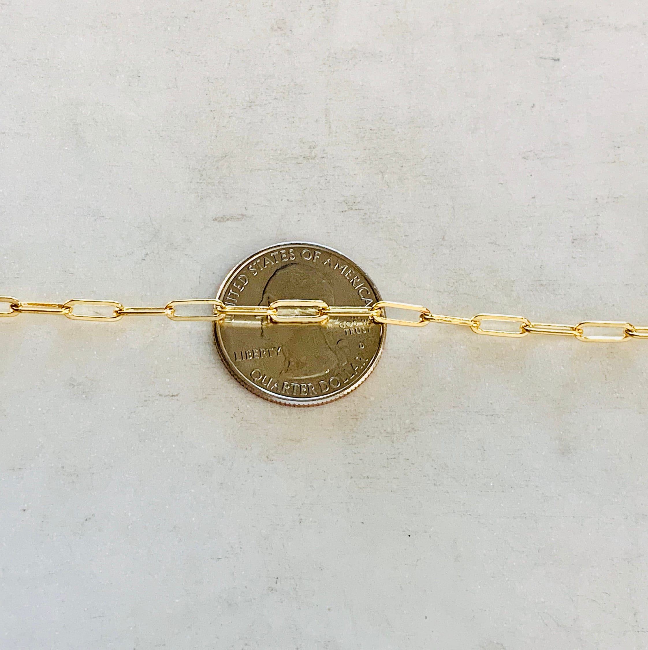 9mmx3mm Sterling Silver or 14K Gold Filled Thick Elongated – Sold by the Foot