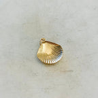 14K Gold Filled Lightweight SeaShell Ocean Nautical Charm Pendant