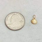 14K Gold Filled Dainty Lightweight SeaShell Ocean Nautical Charm Pendant