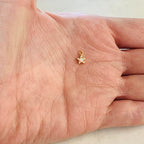 Gold Plated Tiny Small Star Celestial Opal Vintage Charm Gold Coin (2pc)