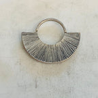 28mmx34mm Pewter Modern Style Fan Pendant Tribal Bohemian Pendant Charm