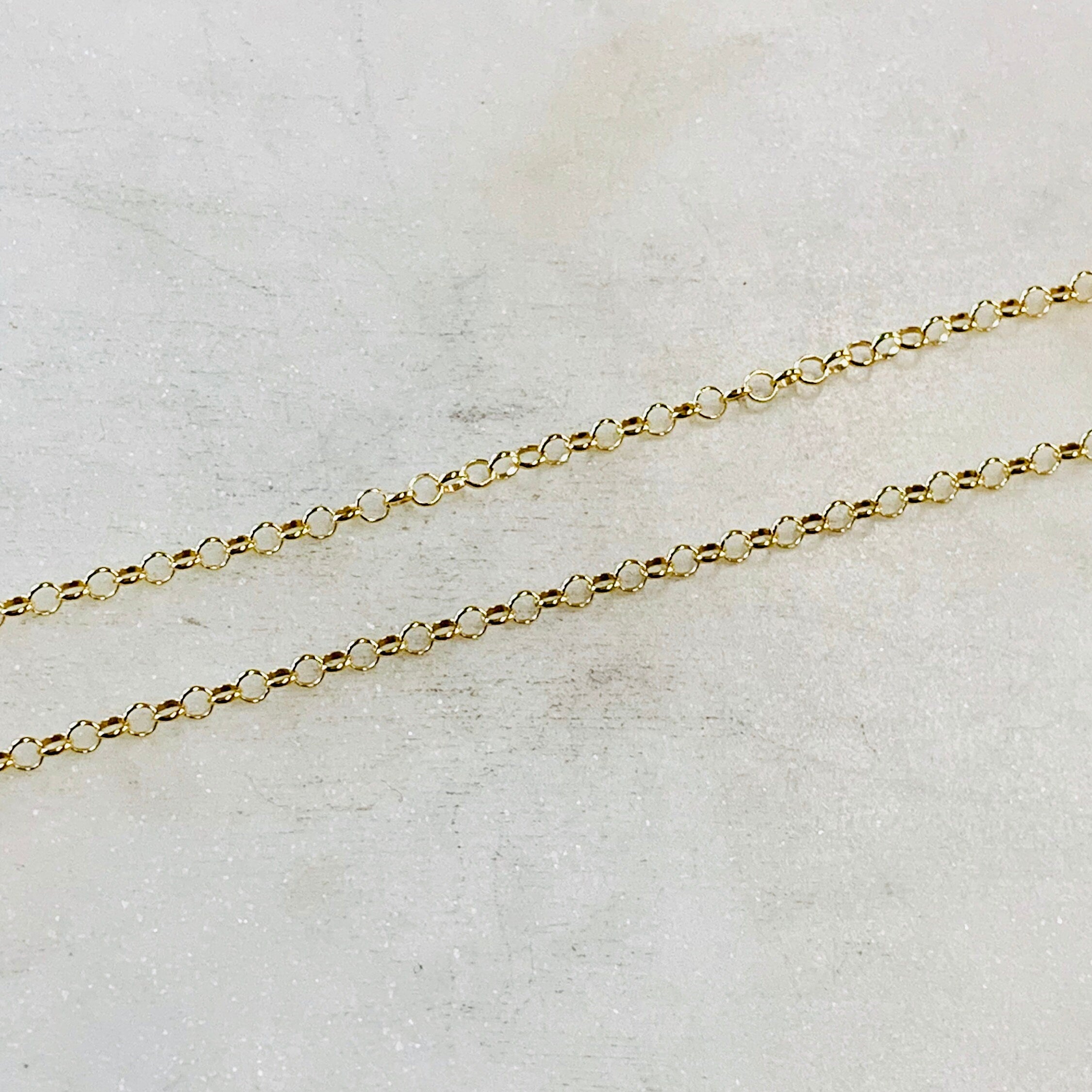 14K Gold Filled Belcher Rolo Sturdy Thick Chain 2.2mm – Sold by the Foot
