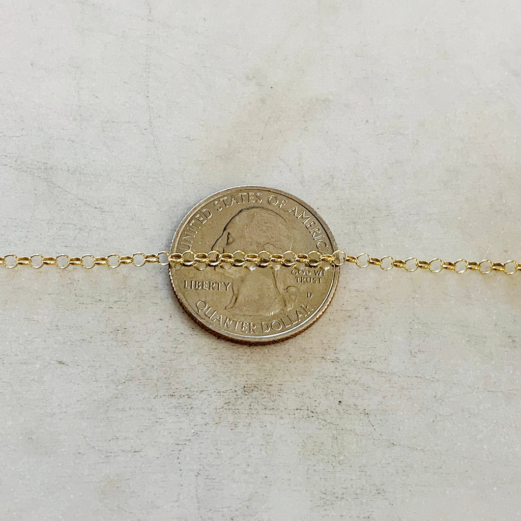 14K Gold Filled Belcher Rolo Sturdy Thick Chain 2.2mm – Sold by the Foot