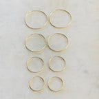 14K Gold Filled Large Endless Hoop Earrings 20mm 24mm 30mm 35mm Earring (2pc)