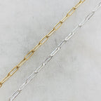9mmx3mm Sterling Silver or 14K Gold Filled Thick Elongated – Sold by the Foot