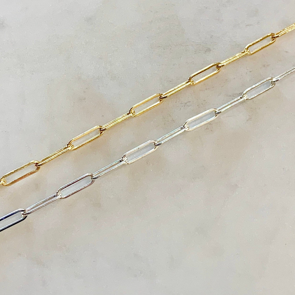 Sterling Silver or 14K Gold Filled 13mm x 3.8mm Thick Elongated Flat Drawn