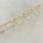 Sterling Silver or 14K Gold Filled 13mm x 3.8mm Thick Elongated Flat Drawn