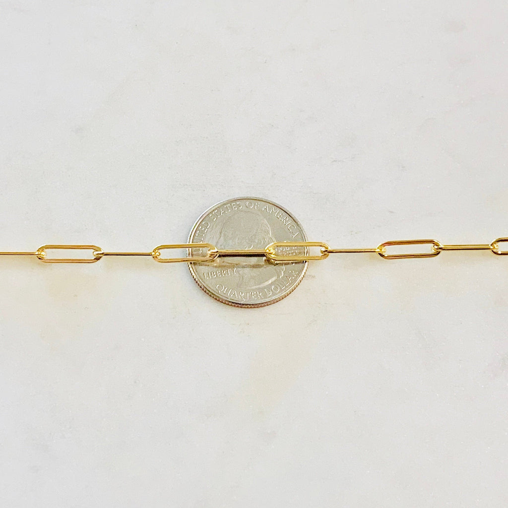 Sterling Silver or 14K Gold Filled 13mm x 3.8mm Thick Elongated Flat Drawn
