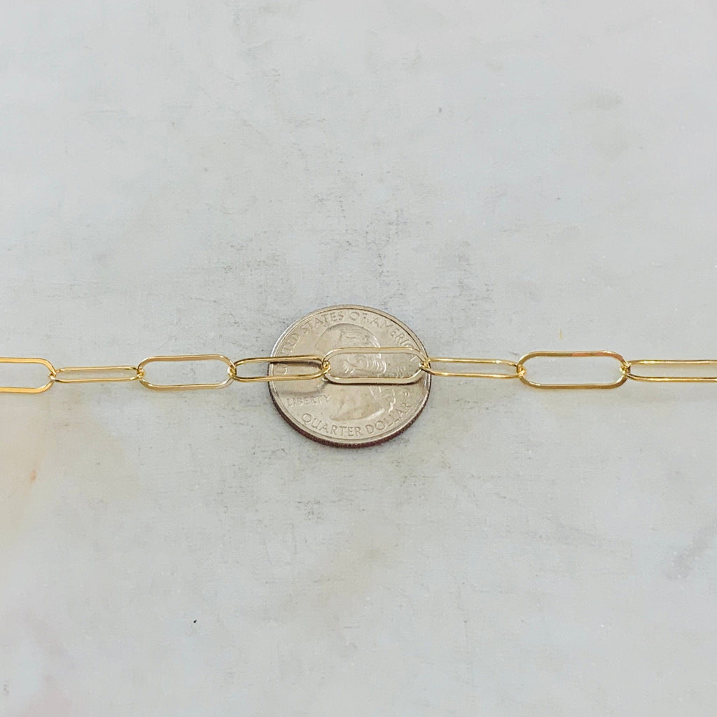 Sterling Silver or 14K Gold Filled 16mm x 5.5mm Light – Sold by the Foot