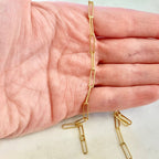 3mmx11mm Gold Plated or Base Metal Over Elongated – Sold by the Foot